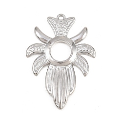 Нержавеющая Сталь Цвет 304 подвески из нержавеющей стали, крест очарование, цвет нержавеющей стали, 38.5x27x2 мм, отверстие : 1.8 мм