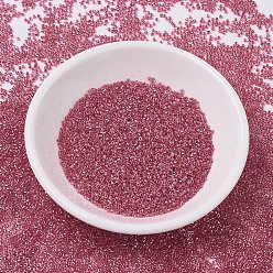 (DB0914) Sparkling Rose Lined Crystal MIYUKI Delica Beads, Cylinder, Japanese Seed Beads, 11/0, (DB0914) Sparkling Rose Lined Crystal, 1.3x1.6mm, Hole: 0.8mm, about 2000pcs/bottle, 10g/bottle