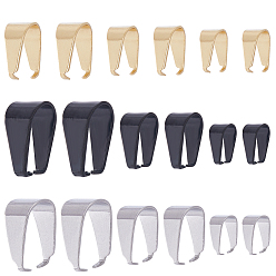 (52) Непрозрачная лаванда 72 шт. 9 стили 201 и 304 защелкивающиеся дужки из нержавеющей стали, разноцветные, 6.5~13x6~8.5x3~7 мм, 8 шт / стиль