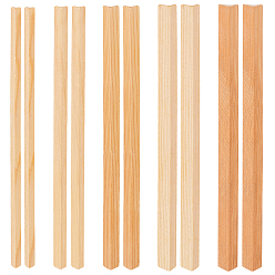Цвет Древесины 10шт 5 стили Г-образные деревянные палочки, для оформления окон и дверей, деревесиные, 20x0.5~1x0.5~1 см