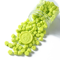 Зелено-Желтый Отпечаток лапы частицы сургуча, для ретро печать печать, зеленый желтый, 9.5x8.5x6 мм