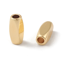 Echt 18 k vergoldet Gestellmessingperlen, cadmiumfrei und bleifrei, langlebig überzogen, Fass, echt 18 k vergoldet, 8.5x3 mm, Bohrung: 1.6 mm