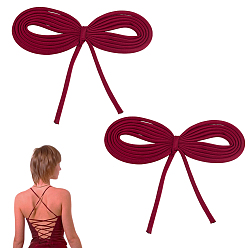 Красный Замена молнии в женском свадебном платье, атласный корсет с регулируемой посадкой на спине, платье для выпускного вечера со шнуровкой, красные, 2320x5.5x1 мм