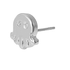 Нержавеющая Сталь Цвет 304 серьги-гвоздики в форме медузы из нержавеющей стали, украшения для женщин, цвет нержавеющей стали, 90x80 мм