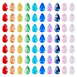 (52) Непрозрачная лаванда 300 шт 10 цвета стеклянные бусины, слеза, разноцветные, 6x4x4 мм, отверстие : 1 мм, 30 шт / цвет