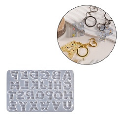 Letter DIY силиконовые формы кулон, подвесные формы для литья из смолы, для уф-смолы, изготовление ювелирных изделий из эпоксидной смолы, белые, буквы, 190x270x8 мм