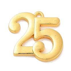 Number Стойки подвески обшивки сплава, без кадмия и без свинца, гальванический никель, 2025 номер, число, 23x24x2.5 мм, отверстие : 1.8 мм