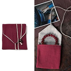 (123L) Белый крем непрозрачный блеск Мешки для упаковки из мешковины, для упаковки ювелирных изделий, квадратный, огнеупорный кирпич, 9.5~10x9.5x0.8~1 см