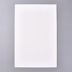 Белый Листы из искусственной кожи, для аксессуаров для одежды, белые, 30x20x0.05 см