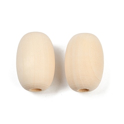 Бланшированный Миндаль Древесина европейского бисера, бусины с большим отверстием, овальные, бланшированный миндаль, 29x19 мм, отверстие : 5 мм