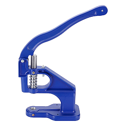 Темно-Синий Алюминиевый ручной пресс для изготовления втулки, для сумки ремень кошелек джинсы люверсы кнопки кнопки заклепки люверсы жемчуг, темно-синий, 21x17.7x9.1 см