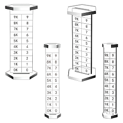 Прозрачный 2 наборы 2 размеры прозрачные акриловые держатели для моделей самолетов с весами, подвалы для показа самолетов, прозрачные, готовое изделие: 2.1x2.45x11 см, 4.3x4.95x11 см, 1 комплект/размер
