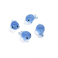 Dolphin Светящаяся смола морские животные дисплей украшения, светится в темноте, микро пейзаж украшение аквариума, дельфин, 25.5x17x15 мм