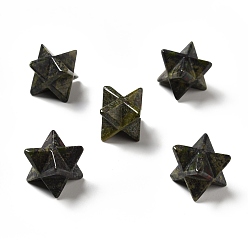 Кровь драконов Натуральный дракон, нет отверстий / незавершенного, Звезда Меркабы, 14.5~15x14.5~15x14.5~15 мм