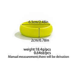 Пластиковый Пластиковые широкие браслеты, эффектные браслеты для женщин, зеленый желтый, 3/4 дюйм (2 см), внутренний диаметр: 2-1/2 дюйм (6.3 см)