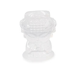 Другие Фигурки из натурального селенита, Украшения из камня с энергией Рейки, украшение для дома по фэн-шуй, Будда, 45x50x91 мм