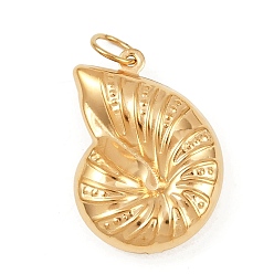 Shell Shape 304 подвески из нержавеющей стали, с целью перехода в кольце, золотые, раковина, 23x17x6.5 мм, отверстие : 4.5 мм