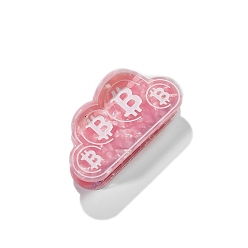 Pink Заколки для волос в форме когтей из ацетата целлюлозы, аксессуары для волос для женщин и девочек, облако, розовые, 70x43 мм