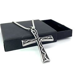 Нержавеющая Сталь Цвет Эми Лунби ретро винтажный крест из нержавеющей стали хип-хоп уличная одежда украшения