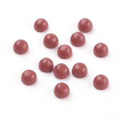 Synthetic Turquoise Synthetic Red Turquoise Cabochons, Half Round, 3x2mm