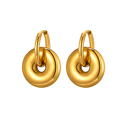 Ring Крюк из нержавеющей стали серьги, золотые, кольцо, 17 мм