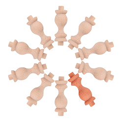 Цвет Древесины Находка украшения деревянного рельса, деревесиные, 58x18.5 мм