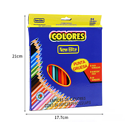 (52) Непрозрачная лаванда Деревянные цветные карандаши для взрослых и детей, карандаши для рисования, для эскиза, искусство, раскраски, разноцветные, 17.8 см, 24 шт / комплект