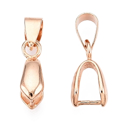 Light Gold Держатели пончик из латуни, без кадмия, без никеля и без свинца, золотой свет, 19x7.5x4.5 мм, отверстие : 6x4 мм, внутренней меры: 7.5x4.5 мм, штифты : 1 мм