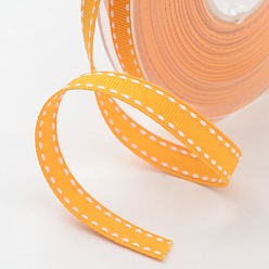Naranja Cintas de poliéster grosgrain para envases de regalo, naranja, 3/8 pulgada (9 mm), aproximadamente 100 yardas / rollo (91.44 m / rollo)