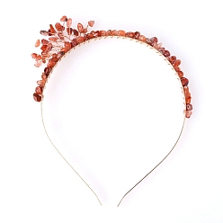 Carnelian Carnelian with Metal Hair Bands, 160x130mm