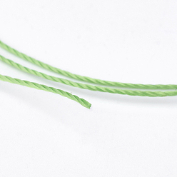 Lime Green Polyester Thread, for Custom Woven Jewelry Making, Lime Green, 0.7mm, about 310m/roll
