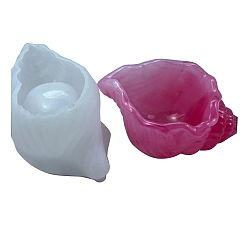 Белый Дым Силиконовые формы для хранения ящиков для хранения своими руками в форме раковины, формы для литья смолы, для уф-смолы, изготовление изделий из эпоксидной смолы, серый, 124x75x56 мм