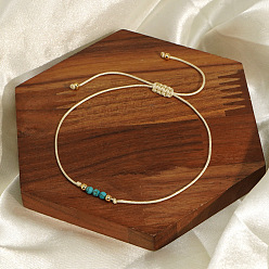 Аквамарин Браслеты из натуральных аквамариновых бусин для женщин, с бусинами из бобов