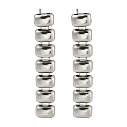 Нержавеющая Сталь Цвет Не тускнеют 304 серьги-гвоздики из нержавеющей стали, для женщин, прямоугольный шарм, цвет нержавеющей стали, 42x8 мм