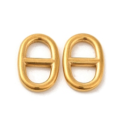 Золотой 304 застежки-пряжки из нержавеющей стали, для лямки, обвязочные мешки, аксессуары для одежды, овальные, золотые, 17.5x11.5x2.5 мм, отверстие : 13x6.5 мм