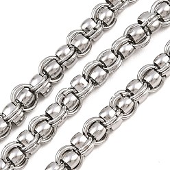 Нержавеющая Сталь Цвет 304 из нержавеющей стали цепи фонарь, несварные, цвет нержавеющей стали, 8x8x7.5 мм