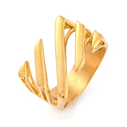 Золотой Ионное покрытие (ip) 304 широкие кольца из нержавеющей стали для женщин, золотые, 14 мм, размер США 7 (17.3 мм)