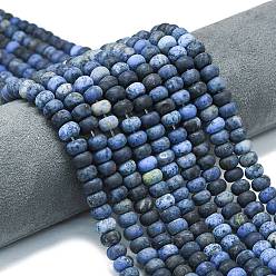 дюмортьерит Натуральные нити из бисера, матовые, рондель, 8x5 мм, отверстие : 1.4 мм, около 73~75 шт / нитка, 14.96''~15.16'' (38~38.5 см)
