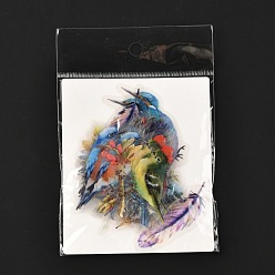 Птица 40 Набор водостойких клейких наклеек для домашних животных, для поделки записки, Рисунок птицы, 2.8~6.1x2~6.3x0.015 см, 40 шт / пакет