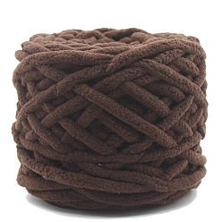 Кокосово-Коричневый Хлопковая пряжа, для свитера, шапки, носков, детских одеял, кокосового коричневый, 7 мм