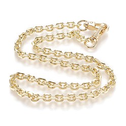 Золотой Ручки сумки железной цепи цепи, кошелек цепочки, с поворотными застежками сплава, для замены ремней для мешков, золотые, 60x0.7x0.2 см, ссылка: 9x7x2 мм, застежка: 11.5x6.5 мм