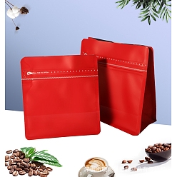 Красный Прямоугольная сумка из композитного материала с застежкой-молнией и майларом, Стойкий к запаху повторно закрывающийся для упаковки мешочка для вечеринок, пищевой блеск для губ, ювелирные изделия для хранения, красные, 14.5x13.5x8 см
