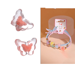 Темный Лосось 100 шт прозрачные акриловые бусины, бусина в бусине, бабочка, темный лосось, 11.5x15.4x6.6 мм, отверстие : 2.2 мм