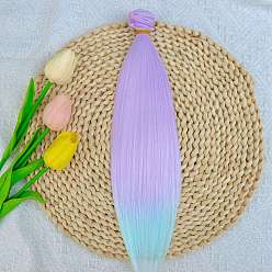 Фиолетовый Парик для куклы bjd/sd из молочного шелка для изготовления кукол, фиолетовые, 1000x300 мм