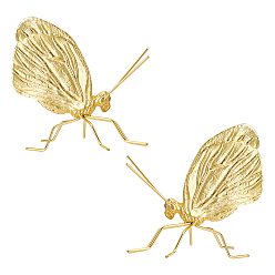 Золотой Украшение для дома из цинкового сплава, 3d моль, золотые, 50x85x88 мм