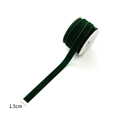 Темный Морско-зеленый Одного лица бархотка, лента для банта, цветок, украшение подарка, темно-зеленый, 5/8 дюйм (15 мм), около 10.94 ярдов (10 м) / рулон