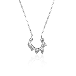 Нержавеющая Сталь Цвет Не тускнеет 304 ожерелье с подвеской в виде солнца из нержавеющей стали с цепочками, цвет нержавеющей стали, 17-3/4 дюйм (45 см)