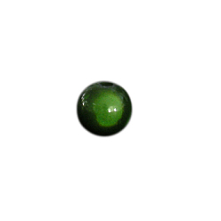 Green Spray Painted Acrylic Beads, Miracle Beads, Bead in Bead, Round, Green, 14mm, Hole: 2mm, about 330pcs/500g