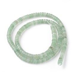 Green Aventurine Natural Green Aventurine Beads Strands, Heishi Beads, Flat Round/Disc, 4.5x2.5mm, Hole: 0.8mm, about 160pcs/Strand, 15.7 inch(40cm)