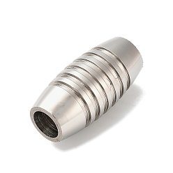 Нержавеющая Сталь Цвет Магнитные застежки, нержавеющая сталь 304, колонка, цвет нержавеющей стали, 20x10x10 мм, отверстие : 5 мм.